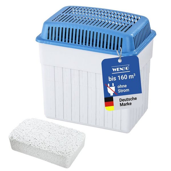 Produktbild: Luftentfeuchter 2 kg Blau, f&uuml;r R&auml;ume bis 160 m&sup3;