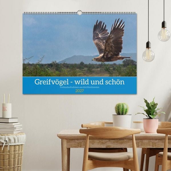 Produktbild: Greifv&ouml;gel - wild und sch&ouml;n (Wandkalender 2027 DIN A2 quer), CALVENDO Monatskalender