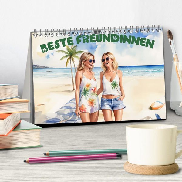 Produktbild: Beste Freundinnen (Tischkalender 2026 DIN A5 quer), CALVENDO Monatskalender