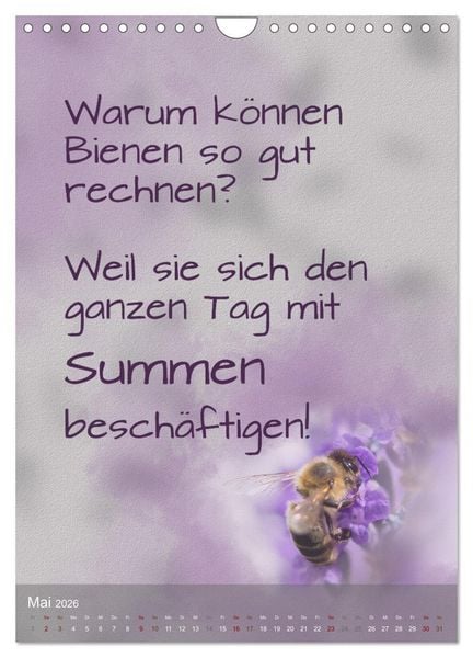 Produktbild: Heute ist ein guter Tag (Wandkalender 2026 DIN A4 hoch), CALVENDO Monatskalender