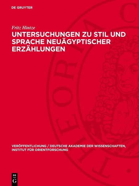 Produktbild: Untersuchungen zu Stil und Sprache neu&auml;gyptischer Erz&auml;hlungen