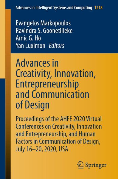 Produktbild: Advances in Creativity, Innovation, Entrepreneurship and Communication of Design