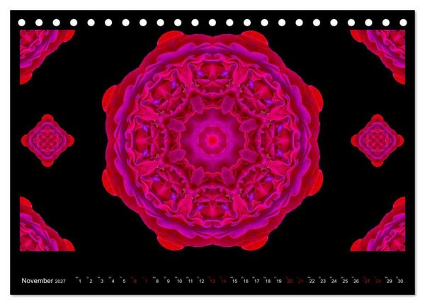 Produktbild: ROSEN MANDALAS (Tischkalender 2027 DIN A5 quer), CALVENDO Monatskalender