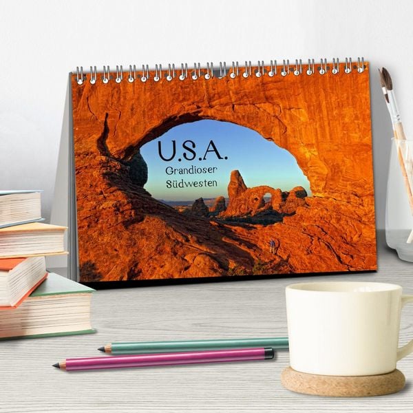 Produktbild: USA - Grandioser S&uuml;dwesten (Tischkalender 2026 DIN A5 quer), CALVENDO Monatskalender