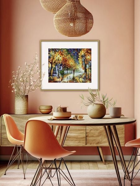Schipper 609240910 - Malen nach Zahlen, Spaziergang im Herbst, 24 x 30 cm