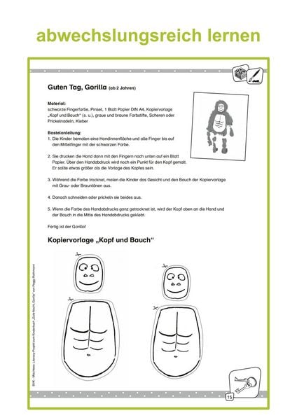 Produktbild: Literacy-Projekt zum Bilderbuch Gute Nacht, Gorilla