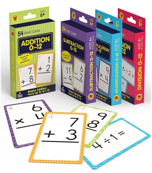 Brighter Child Math Flash Card Set - 4 Sets of Cards