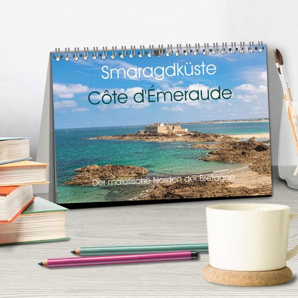 Produktbild: Smaragdk&uuml;ste C&ocirc;te d'&Eacute;meraude. Der malerische Norden der Bretagne (Tischkalender 2026 DIN A5 quer), CALVENDO Monatskalender