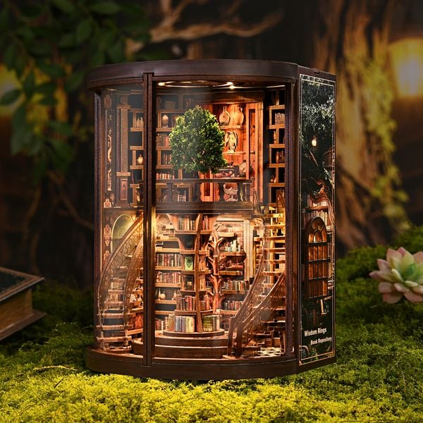 Produktbild: Book Nook DIY B&uuml;cherecke Wisdom Ring Library