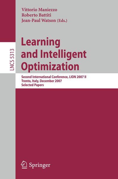 Produktbild: Learning and Intelligent Optimization