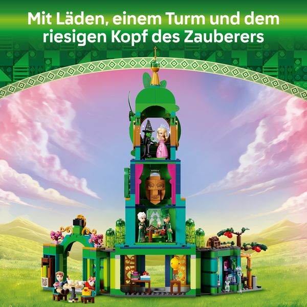 Produktbild: LEGO&reg; Wicked Willkommen in Emerald City (75684); Spielzeug zum Sammeln mit Turm, Glinda und Elphaba