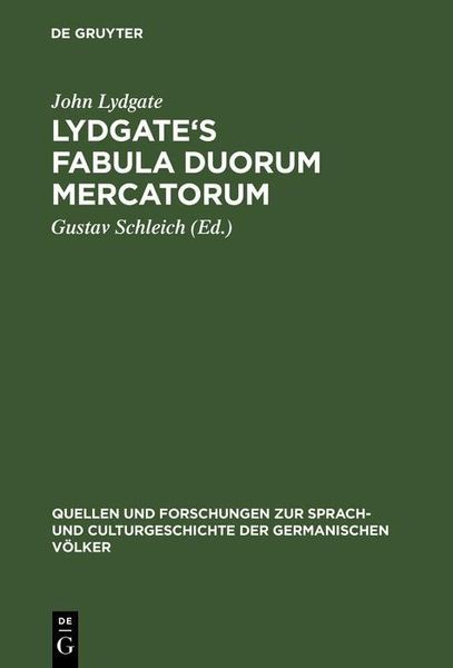 Produktbild: Lydgate's Fabula duorum mercatorum