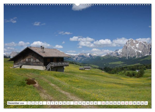 Produktbild: Seiser Alm Sommer (Wandkalender 2026 DIN A2 quer), CALVENDO Monatskalender