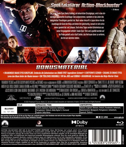 Produktbild: Snake Eyes: G.I. Joe Origins