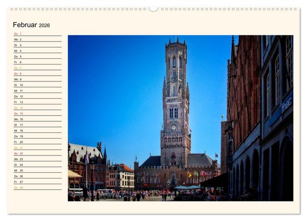 Produktbild: Br&uuml;gge - Venedig des Nordens (Wandkalender 2026 DIN A2 quer), CALVENDO Monatskalender