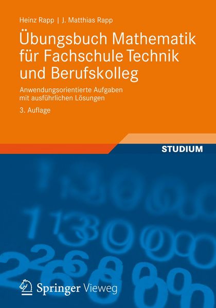 Produktbild: &Uuml;bungsbuch Mathematik f&uuml;r Fachschule Technik und Berufskolleg