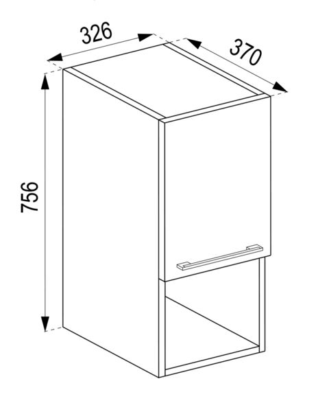 Produktbild: Holz Badm&ouml;bel H&auml;ngeschrank Badschrank Bad Badinos