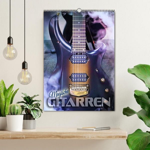 Produktbild: Magische Gitarren (Wandkalender 2026 DIN A2 hoch), CALVENDO Monatskalender