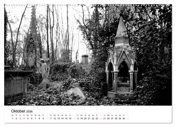 Produktbild: Highgate Cemetery London (Wandkalender 2026 DIN A2 quer), CALVENDO Monatskalender