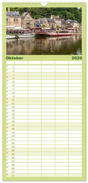Produktbild: Familienplaner 2026 - Frankreich - die Bretagne mit 5 Spalten (Wandkalender, 21 x 45 cm) CALVENDO