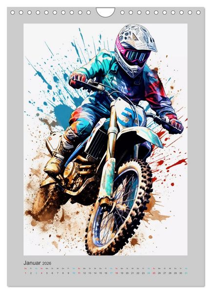 Produktbild: Xtreme Crossfire (Wandkalender 2026 DIN A4 hoch), CALVENDO Monatskalender