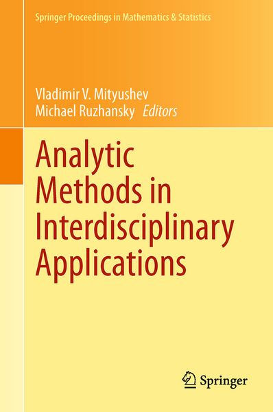 Produktbild: Analytic Methods in Interdisciplinary Applications