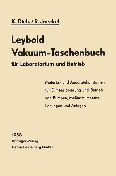 Produktbild: Leybold Vakuum-Taschenbuch