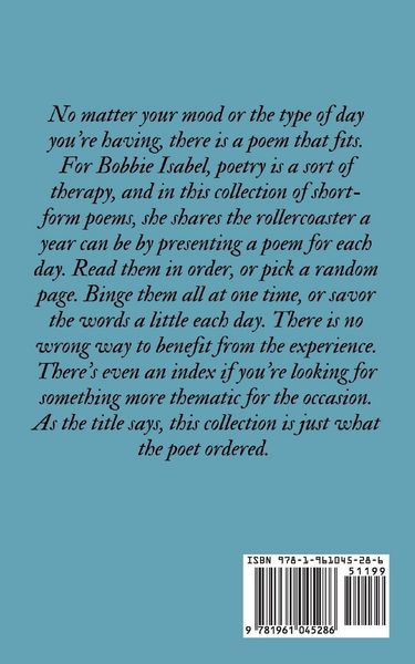 Produktbild: Just What the Poet Ordered