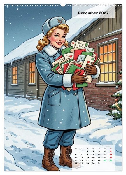 Produktbild: Uniform-Girls (hochwertiger Premium Wandkalender 2027 DIN A2 hoch), Kunstdruck in Hochglanz
