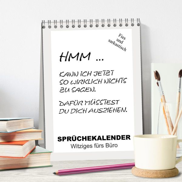 Produktbild: Spr&uuml;chekalender. Witziges f&uuml;rs B&uuml;ro (Tischkalender 2026 DIN A5 hoch), CALVENDO Monatskalender