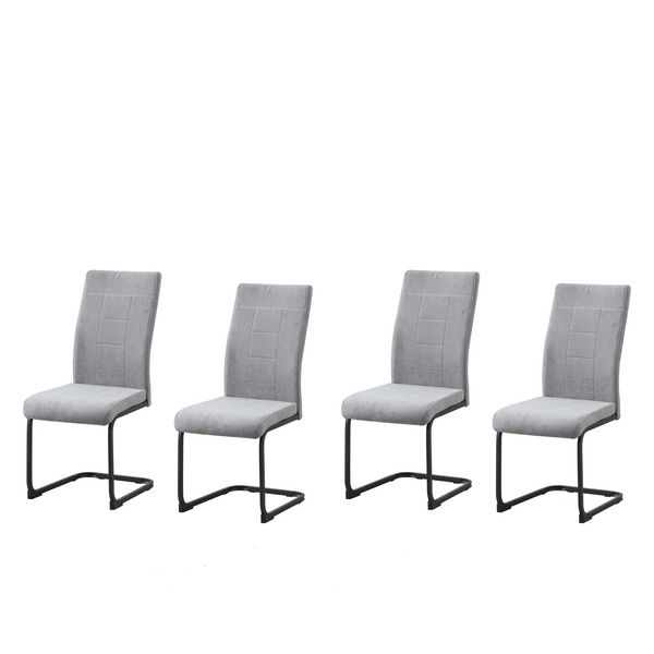 HTI-Living Schwingstuhl LennyP 4er Set grau Schwingstuhl LennyP 4er Set grau