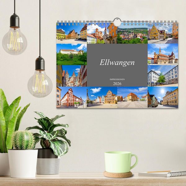 Produktbild: Ellwangen Impressionen (Wandkalender 2026 DIN A4 quer), CALVENDO Monatskalender