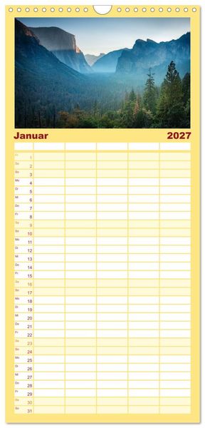 Produktbild: Familienplaner 2027 - Wild, Wide, West mit 5 Spalten (Wandkalender, 21 x 45 cm) CALVENDO