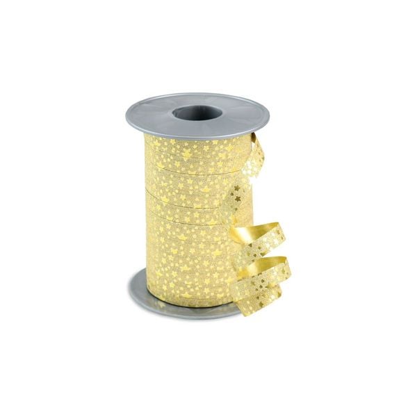 Produktbild: PR&Auml;SENT Geschenkband Glitter Star, gold
