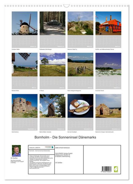 Produktbild: Bornholm - Die Sonneninsel D&auml;nemarks (Wandkalender 2026 DIN A2 hoch), CALVENDO Monatskalender