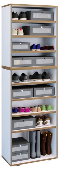 Produktbild: Holz Regal Schuhschrank Schuhregal Salia B60