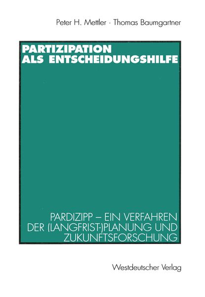 Produktbild: Partizipation als Entscheidungshilfe