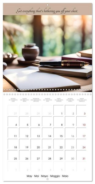 Produktbild: Your spa days at home - Creative AI ideas for home wellness (Wall Calendar 2026 12 &times; 12 Inch) CALVENDO 12 Month Wall Calendar