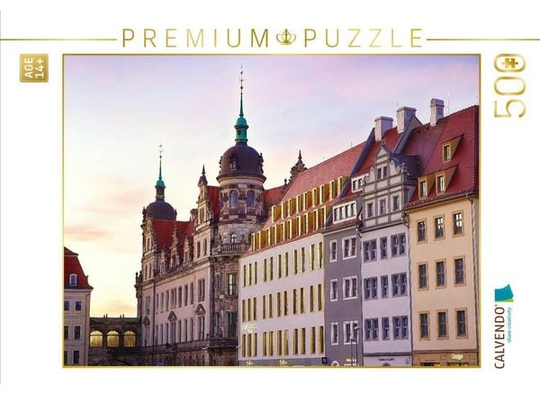 CALVENDO Puzzle Das Dresdner Residenzschloss | 500 Teile Lege-Größe 48 × 36 cm Foto-Puzzle für Erwachsene