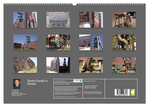 Produktbild: Zeche Ewald in Herten (hochwertiger Premium Wandkalender 2026 DIN A2 quer), Kunstdruck in Hochglanz