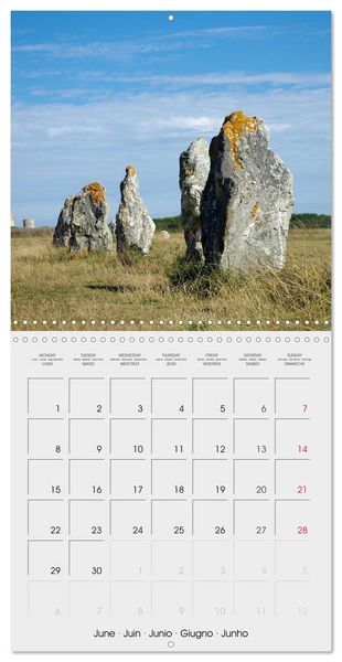 Produktbild: Balade en Finist&egrave;re (Calendrier mural carr&eacute; 2026 30x30 cm) Calendrier double avec une page pour vos prises de notes