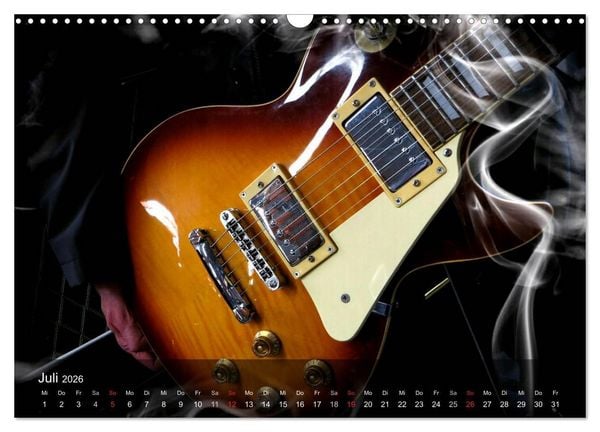 Produktbild: Rockgitarren Power (Wandkalender 2026 DIN A3 quer), CALVENDO Monatskalender