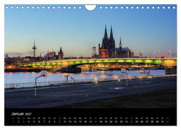 Produktbild: k&ouml;ln dunkelbunt II &ndash; Die Stadt leuchtet! (Wandkalender 2027 DIN A4 quer), CALVENDO Monatskalender