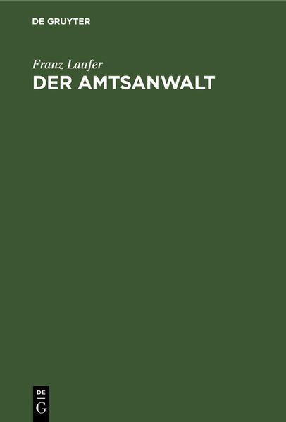 Produktbild: Der Amtsanwalt