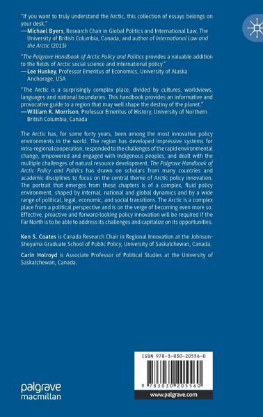 Produktbild: The Palgrave Handbook of Arctic Policy and Politics