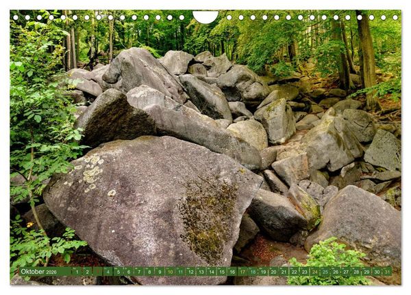 Produktbild: Das Felsenmeer - Natur pur im Odenwald (Wandkalender 2026 DIN A4 quer), CALVENDO Monatskalender