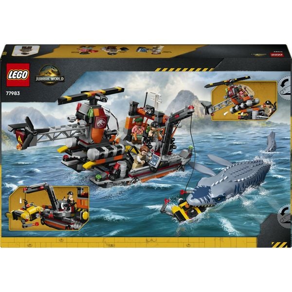 Produktbild: LEGO Jurassic World 77983 Mosasaurier-Angriff auf das Boot, Bauspielzeug f&uuml;r Kinder ab 7 Jahren
