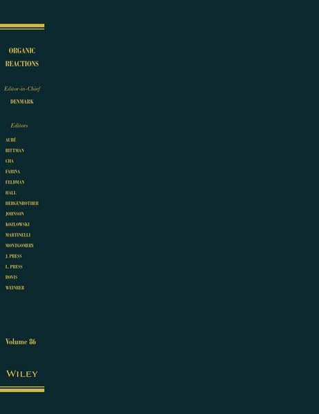 Produktbild: Organic Reactions, Volume 86