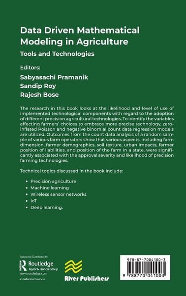 Produktbild: Data Driven Mathematical Modeling in Agriculture