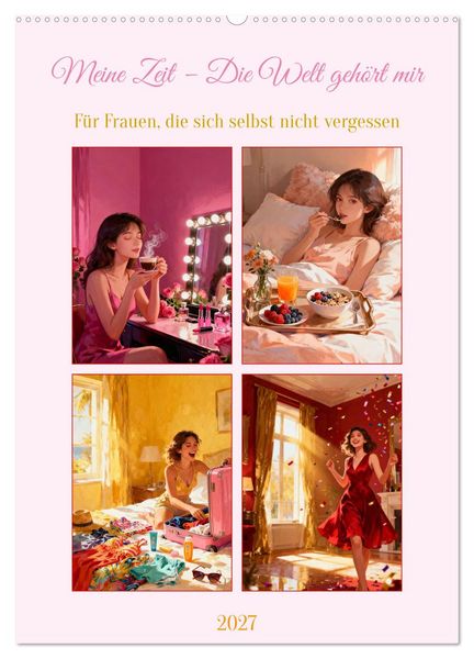 Produktbild: Meine Zeit &ndash; Die Welt geh&ouml;rt mir (Wandkalender 2027 DIN A2 hoch), CALVENDO Monatskalender